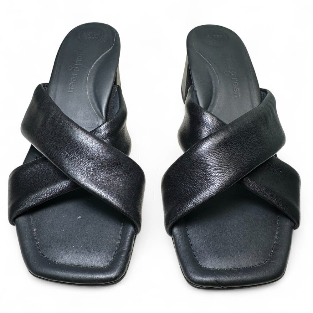 Paul Green Black Leather Low Heel Lauren Sandal - UK 6, US 8.5 - Picture 7 of 13